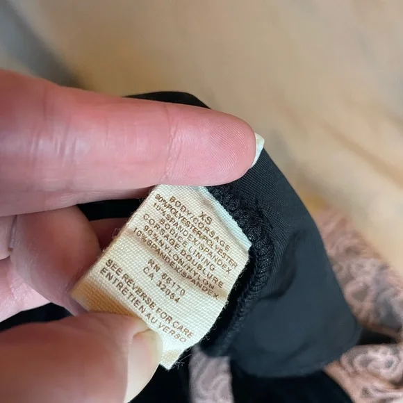 Free People Black Velvet Dress with Pink Trim - Picture 12 of 12